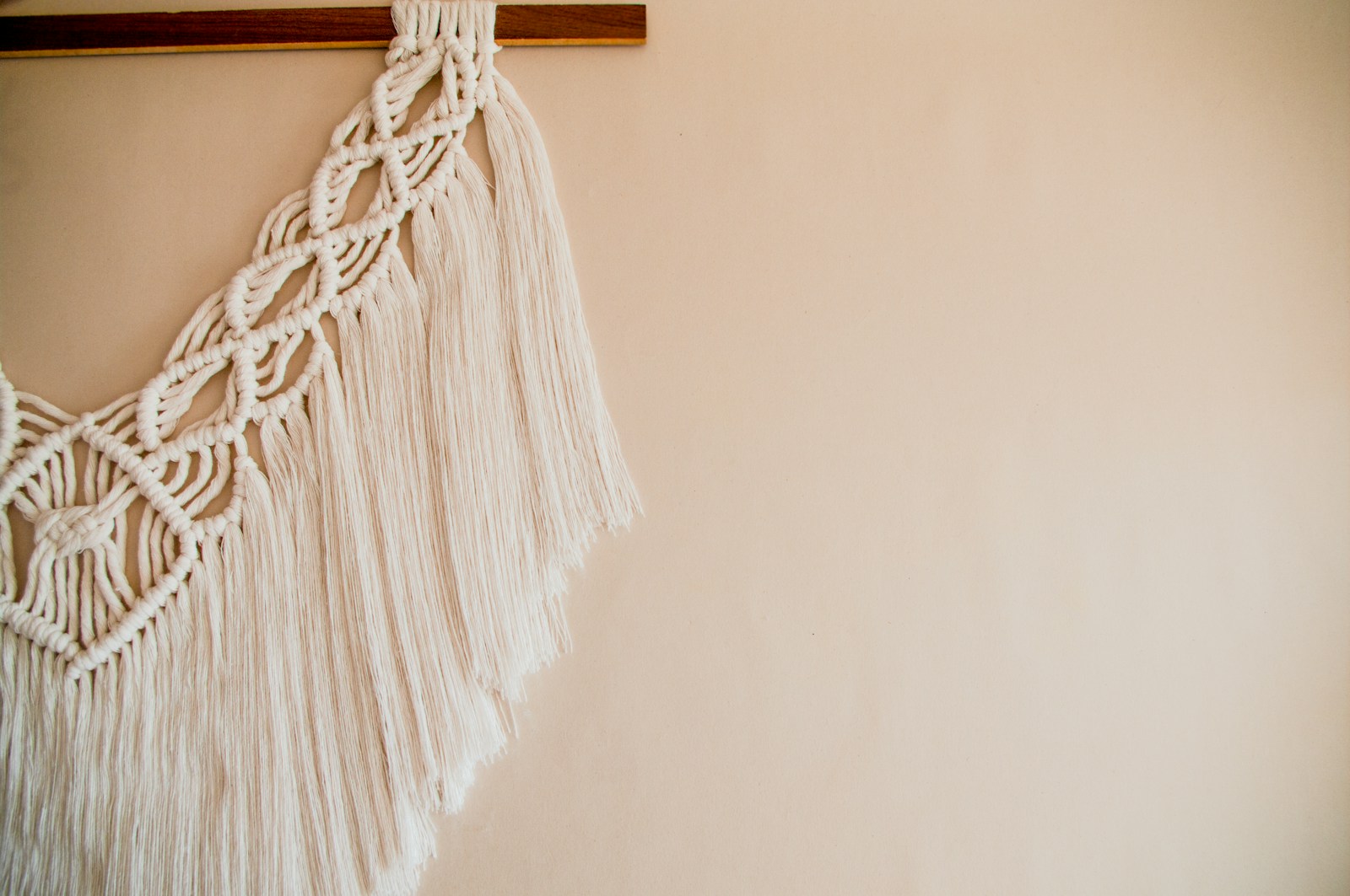 white rope on white wall