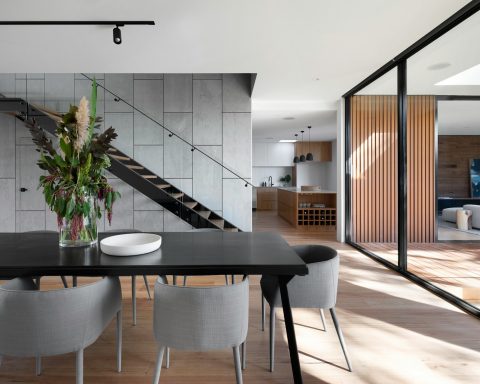 black wooden table and chairs