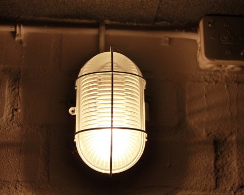 basement lamp, masonry, basement, cellar, grim, cellar vault