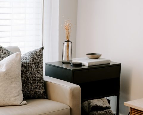 throw pillows on white couch